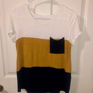 Color block boutique shirt